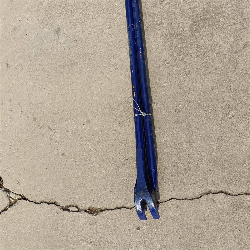 羊角撬棍铁路矿专用道钉起道轨钢MBA撬1山.5棍M开口撬工地撬杠铁