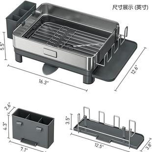 水槽置物架意厨物房碗沥水架家用放碗 1架高颜值创波 沥水A1908S