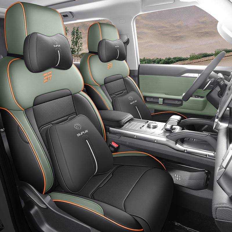 捷途用山海t2专用汽FQS车套四季全包围坐垫皮革座打孔透气通座椅