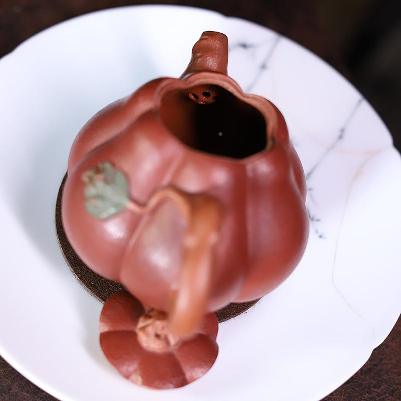 宜EMZ兴紫壶原矿段泥粉砂浆纯壶手工南瓜家用单人小茶全壶功夫仿