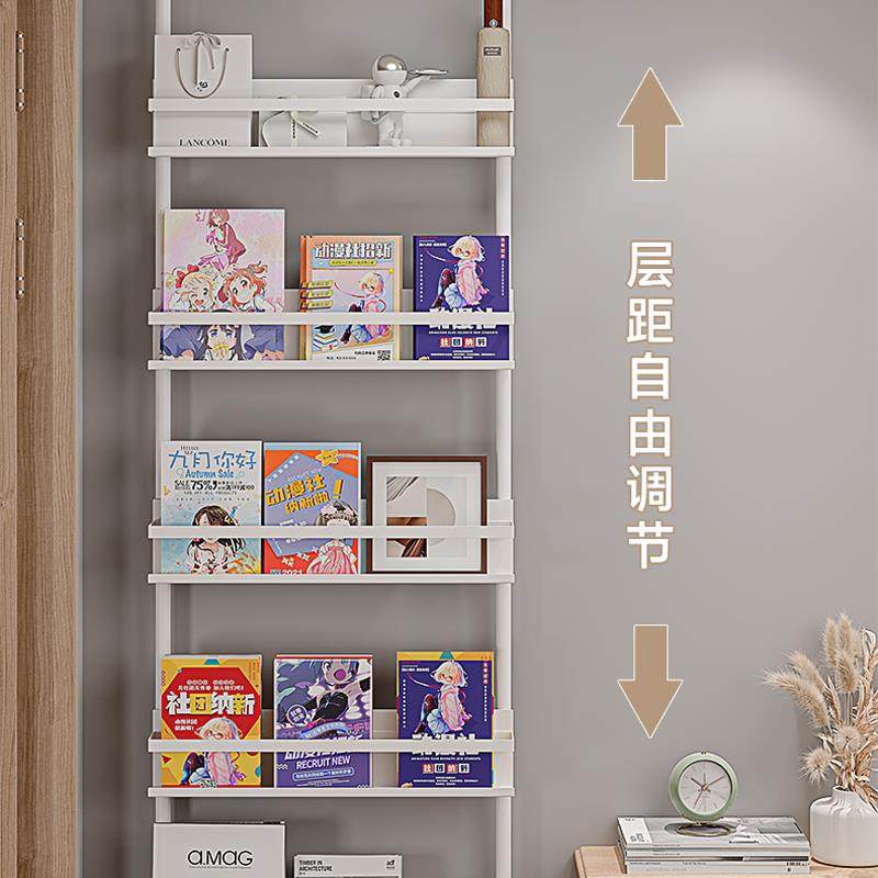 绘儿天童书架门后窄超薄置物架自由组合AL08AL顶立地宝宝书本收本,收纳整理,书桌收纳置物架,淘宝优惠券,粉丝福利购,淘宝优惠卷