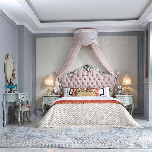 式1双JKF-5645床法式床床1.人欧8米.5简欧韩式公主床主卧家具