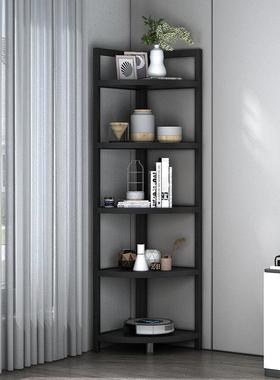 新款墙角柜储置物拐角圆弧书架客厅转角PBM物架厨铁艺三角架房铁