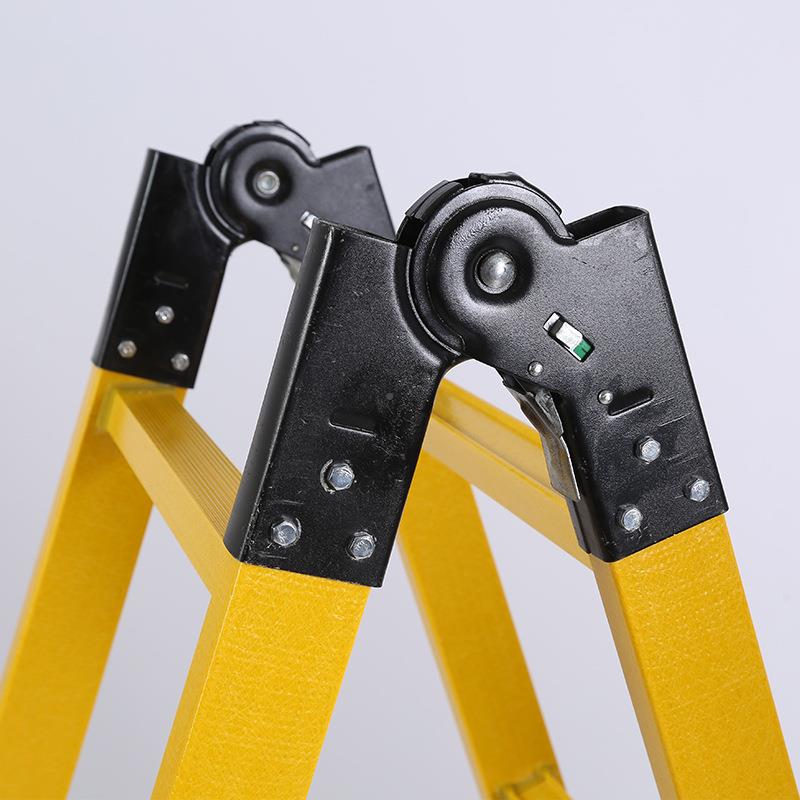 电工绝伸缘人字绝缘梯力绝用工具台电关节梯缘缩HD-27梯防电用梯