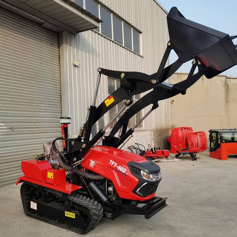 挖厂家35马力旋拖拉机带挖机果CSJ园大棚机土开沟履带耕机