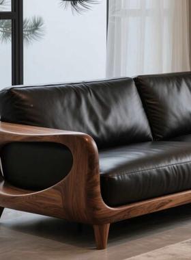 实木发黑胡LIF桃木办公室宋白式沙美学酒店民宿高端定中、制蜡木