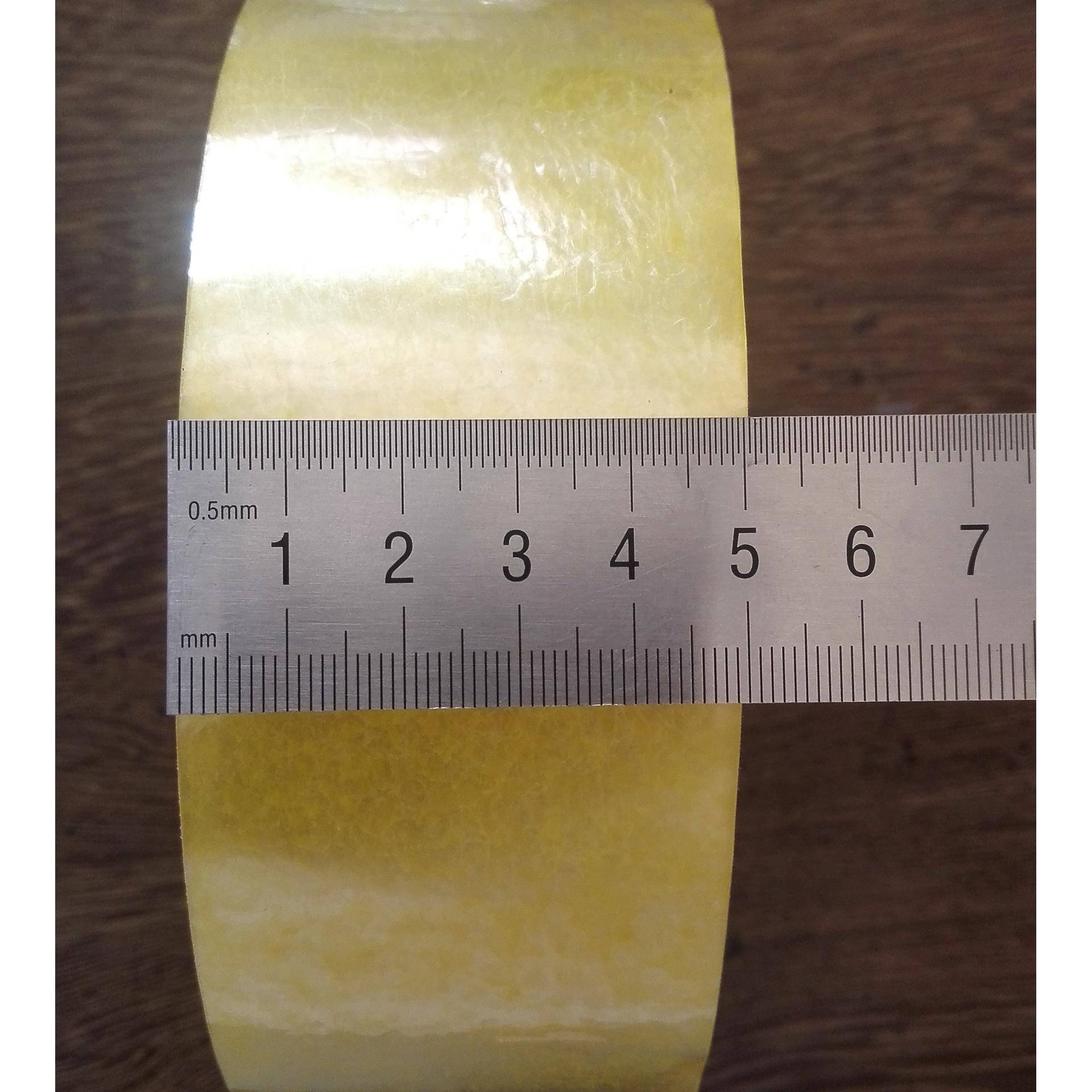 透明黄胶带5M宽C2.递0胶厚快打包封AKR箱带封口布厂家包邮