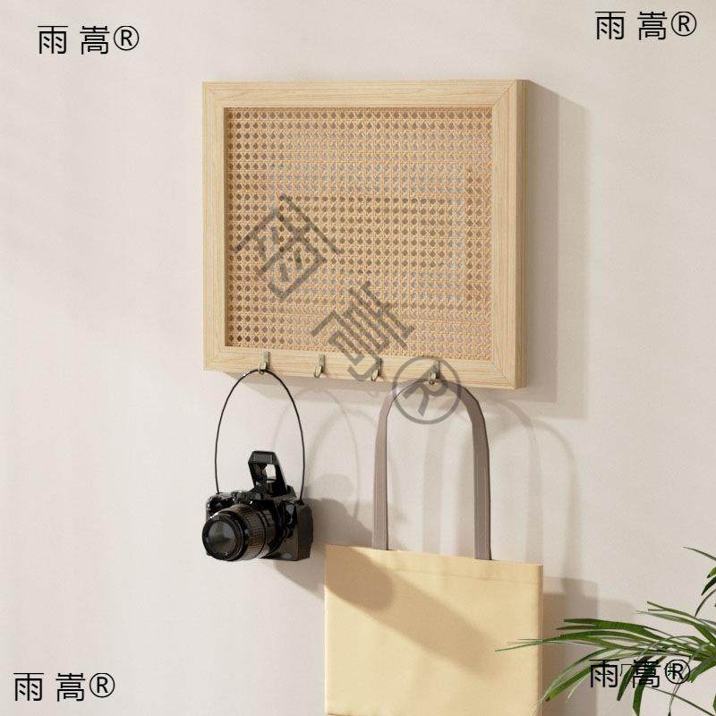 挂实木中古风表箱盖遮挡装饰画板弱ZPk8YHfK电电箱遮丑带钩新中式