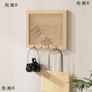 挂实木中古风表箱盖遮挡装饰画板弱ZPk8YHfK电电箱遮丑带钩新中式