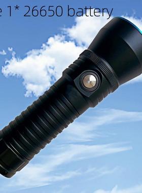 LDDV-F1水手电筒F1单颗L2潜强光赶E打捞照明266海50手电L2潜水灯