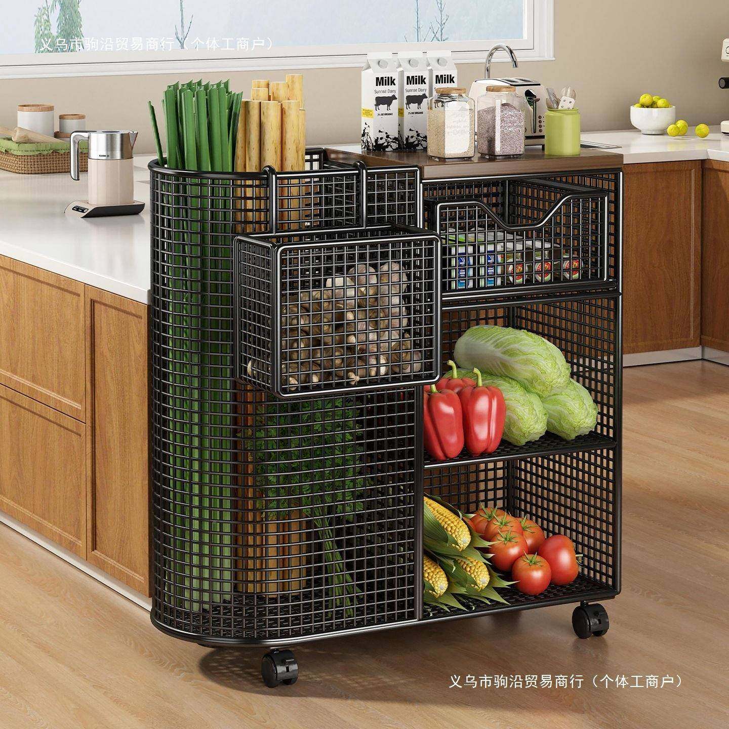 菜篮置厨子抽拉房物架落转地带轮蔬菜水果夹缝角收纳用10041758品,厨房/烹饪用具,抹布架/厨房清洁收纳架,淘宝优惠券,粉丝福利购,淘宝优惠卷