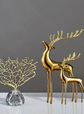 意珊瑚树件轻奢水晶创客厅酒柜电视FOA摆家居柜办公室装饰品