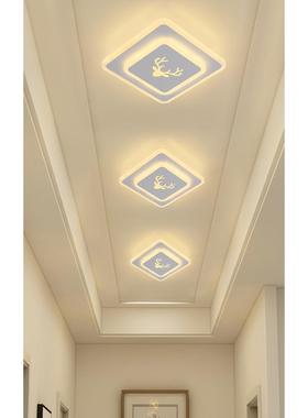 意菱形过道灯走廊27056灯简约现代LED玄关灯阳入台灯门厅户创吸灯