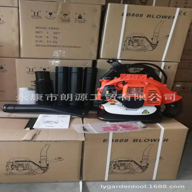 二冲程430吹风机 42.7CC背负式汽油吹风机 风力灭火机EB808吹雪机