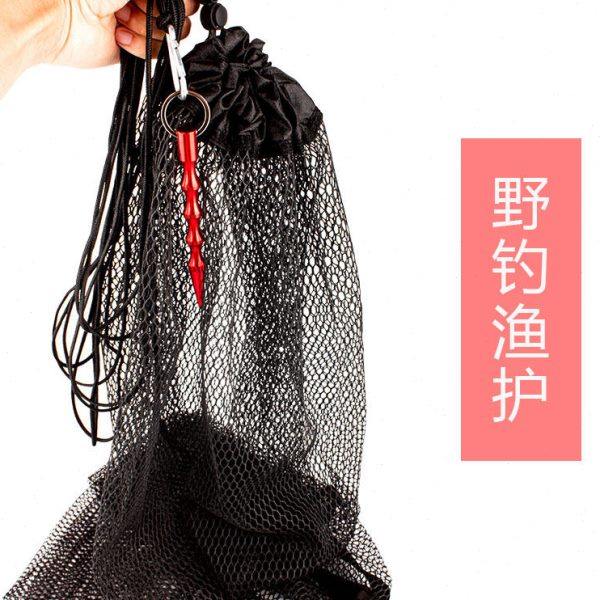 涂胶防挂小鱼护野钓专用渔护折叠便携小型新款谷麦钓鱼网袋装鱼袋,户外/登山/野营/旅行用品,鱼护,淘宝优惠券,粉丝福利购,淘宝优惠卷