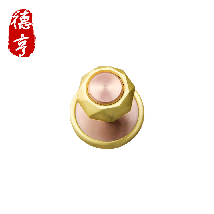 欧式简约黄铜柜门拉手实心抽屉橱柜衣柜轻奢家具田园金色单孔把手