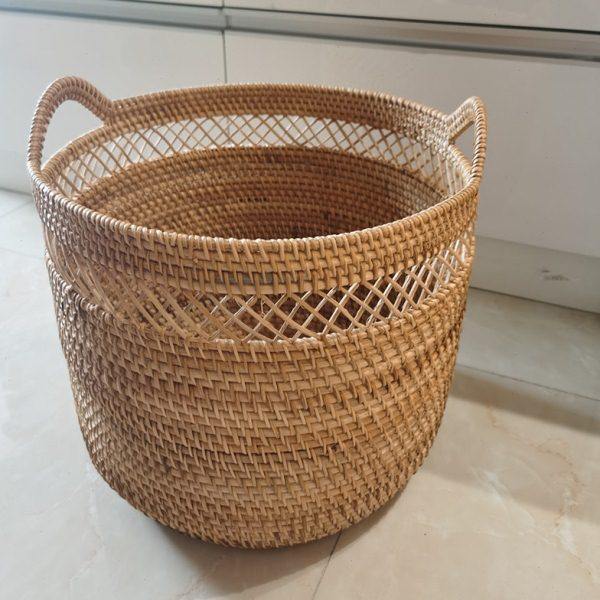 越南藤编脏衣篮收纳筐浴室编织脏衣篓放衣物客厅收纳桶家用大号,收纳整理,脏衣篮,淘宝优惠券,粉丝福利购,淘宝优惠卷