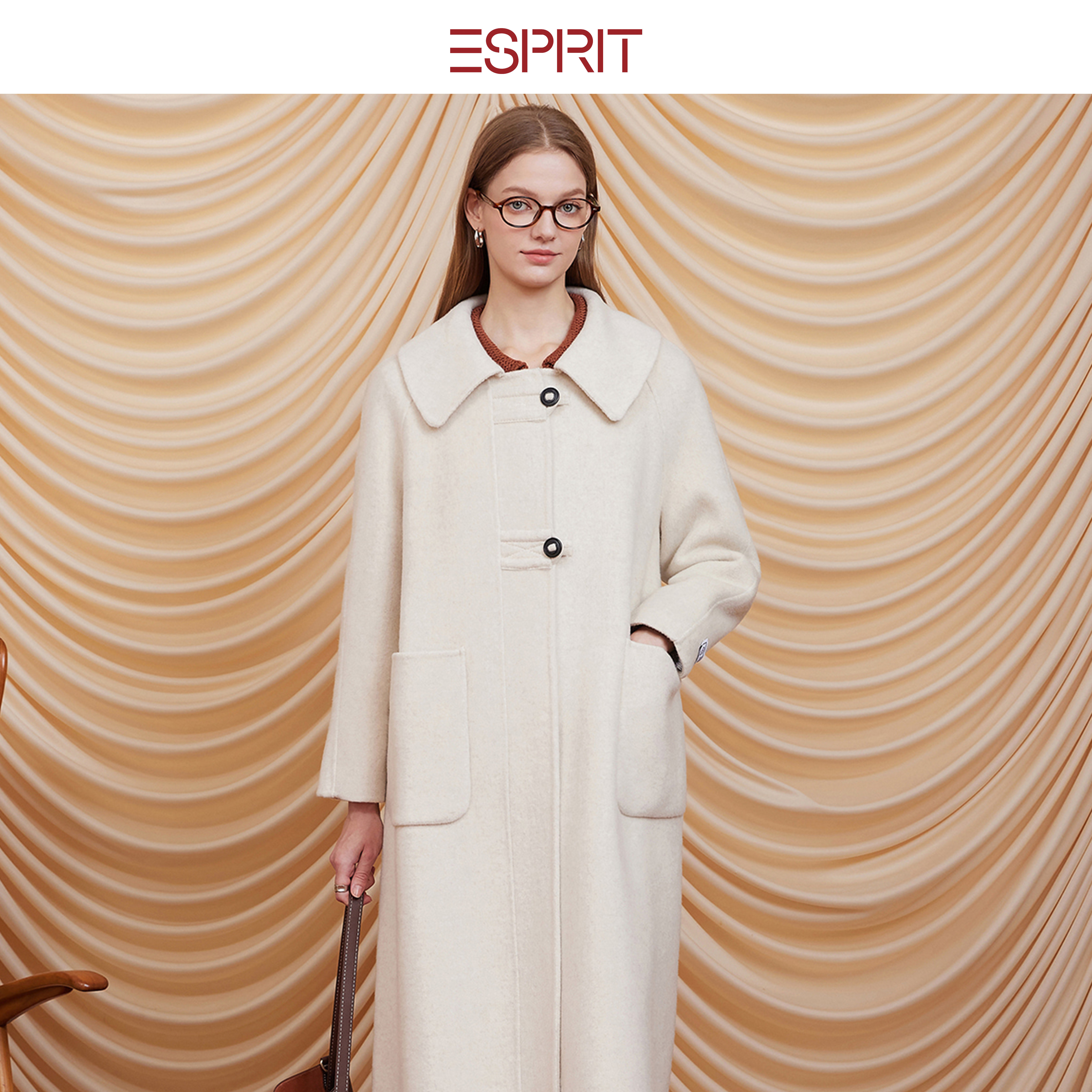 ESPRIT/埃斯普利特轻熟风毛呢