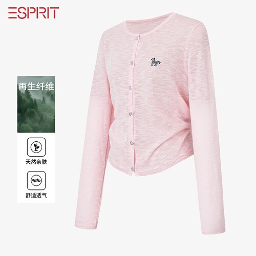 ESPRIT轻薄针织开衫女透气显瘦