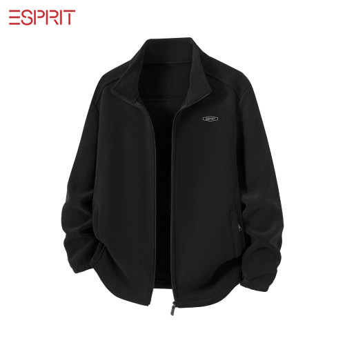 ESPRIT黑色摇粒绒外套男士秋冬款