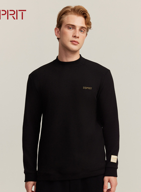 ESPRIT/埃斯普利特男士保暖内衣半高领长袖打底衫秋冬发热衣加厚