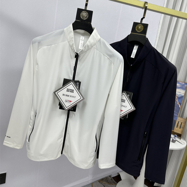 城市商务科技凉感面料舒适柔软透气速干男士户外休闲防晒立领夹克