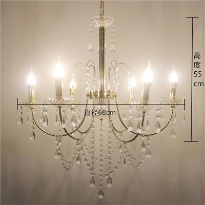 新2018婚礼铁艺电装镀款晶吊灯舞台LMX18042仪式亭饰路引婚水庆款