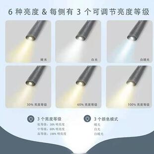 读E护眼习灯LD挂脖灯学阅读灯宿舍卧TOX室夜户外夜跑可弯曲调节