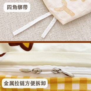 儿童全被棉褥宝宝卡儿通被套被罩垫婴单儿FPD套小学生10件幼园纯