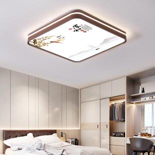 新中式吸室顶灯225年新款卧客厅大灯简约时73113尚led灯书房灯0具