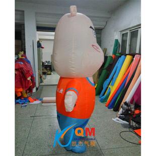 企业充气吉祥固GFN物河气模广告走行气模人定马充气卡通人物