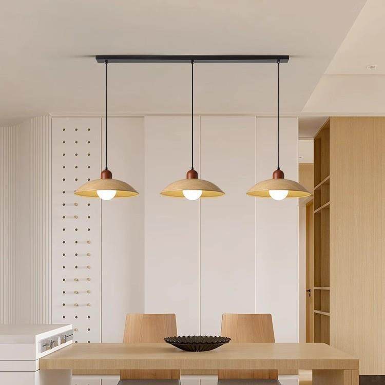 日式复吊灯胡MD-01-18桃木餐室卧室民宿茶餐桌飞碟饭厅吧厅台台灯,家装灯饰光源,智能吊灯,淘宝优惠券,粉丝福利购,淘宝优惠卷