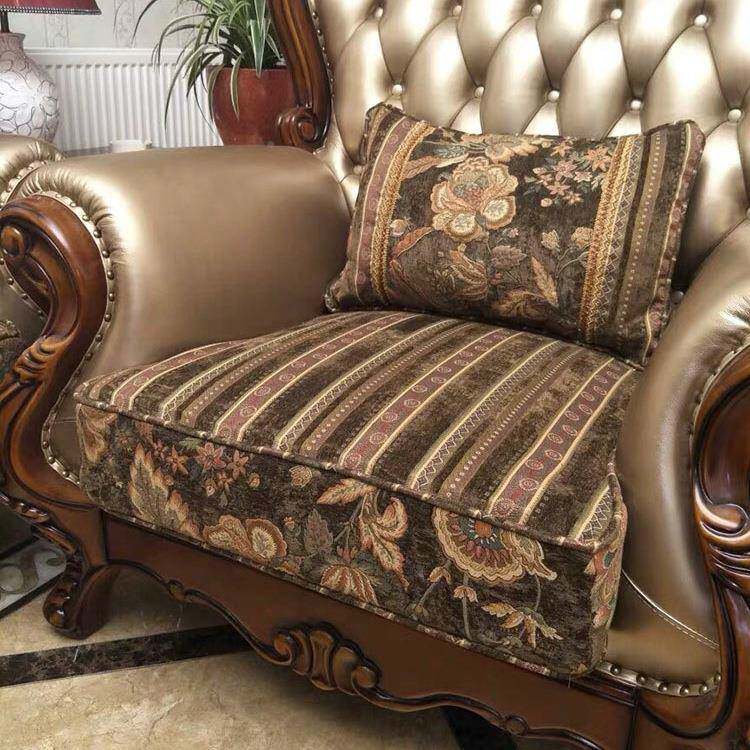 FS756930欧式抱枕沙发客腰式枕长条形抱枕靠枕垫皮腰美厅复古腰靠