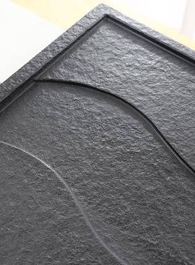 天然乌金石茶盘单盘家用简约代现客厅石盘石头盘台整块单石95729