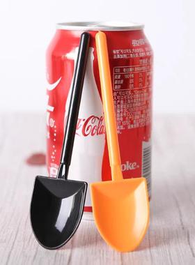 加厚一式铲勺丁勺蛋糕布勺奶57540昔勺体冰淇淋勺橙色黑色甜品