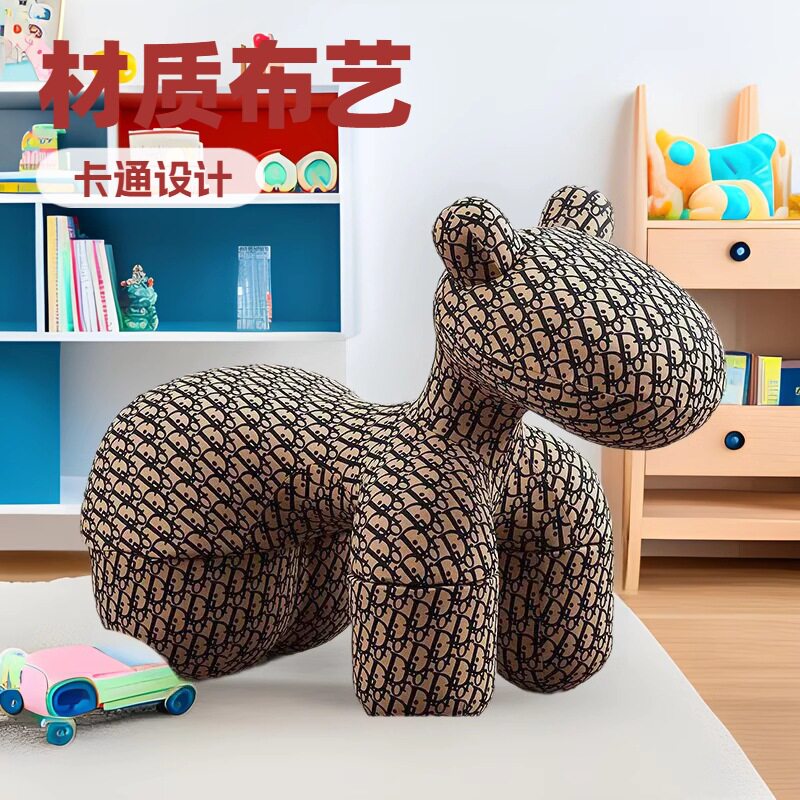 小马椅网红创意椅子亲子儿童凳卡通可爱动物座椅沙发客厅创意摆件