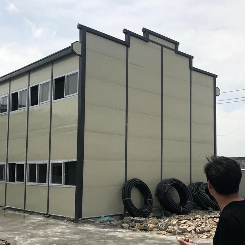 活动板房彩板房合简易板房组合屋可装002彩钢房拆装组集箱房