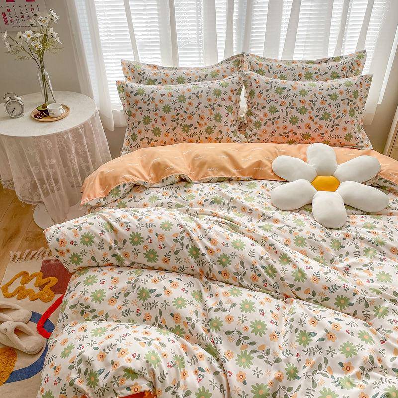 宿舍床加厚单被单套870用人纯棉四件套三件套床上品磨毛亲肤四季