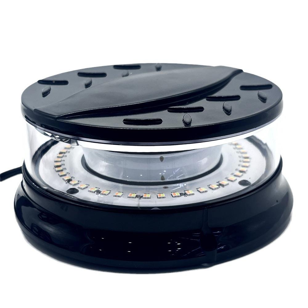 汽吸顶L高亮ED警示车灯D22工程车双色频闪灯爆闪带强磁底12-2座4v