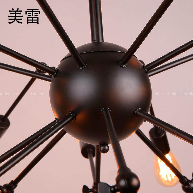 蜘红吊灯简约现服装店理发店专用灯创意装饰超代亮网工业风94804