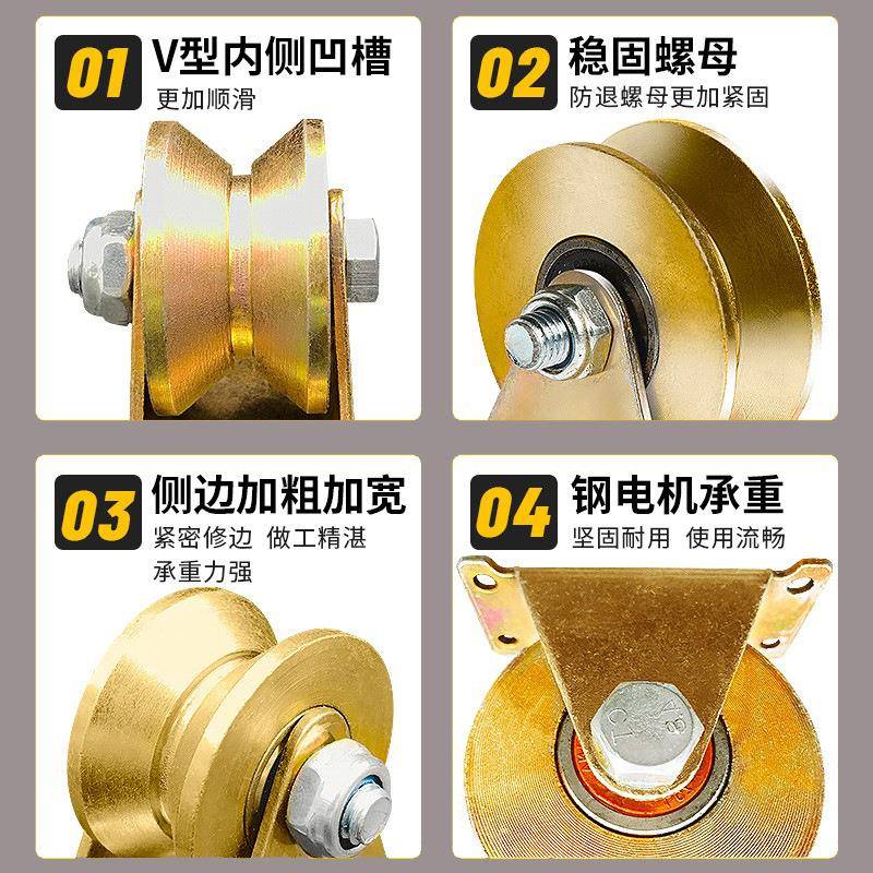 尼龙滑轮平19503移导门轮向位轮轨道轮吊轮靠夹轮定轮移门上轮静
