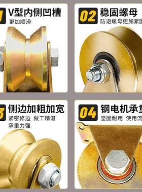 尼龙滑轮平19503移导门轮向位轮轨道轮吊轮靠夹轮定轮移门上轮静