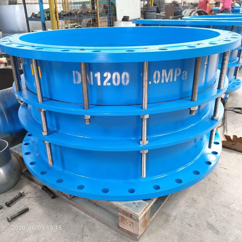 高温钢制双法兰位伸缩力器大限口径水厂法用双兰限位伸缩157器传