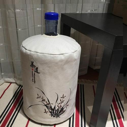 厅F956J99H艺客吧抽水器款现代中茶式大水兰花数码印花饮水机桶防