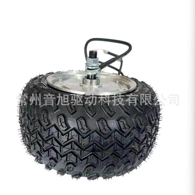 10寸单双轴48V20NM扭矩有齿CBN低速0越胎机轮毂电手推野车电机卡