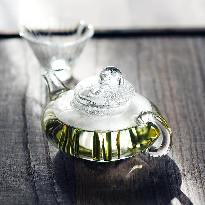 玻璃茶壶耐高温一人用透滤明量迷你JLQ耐热小容带过泡茶小壶单壶