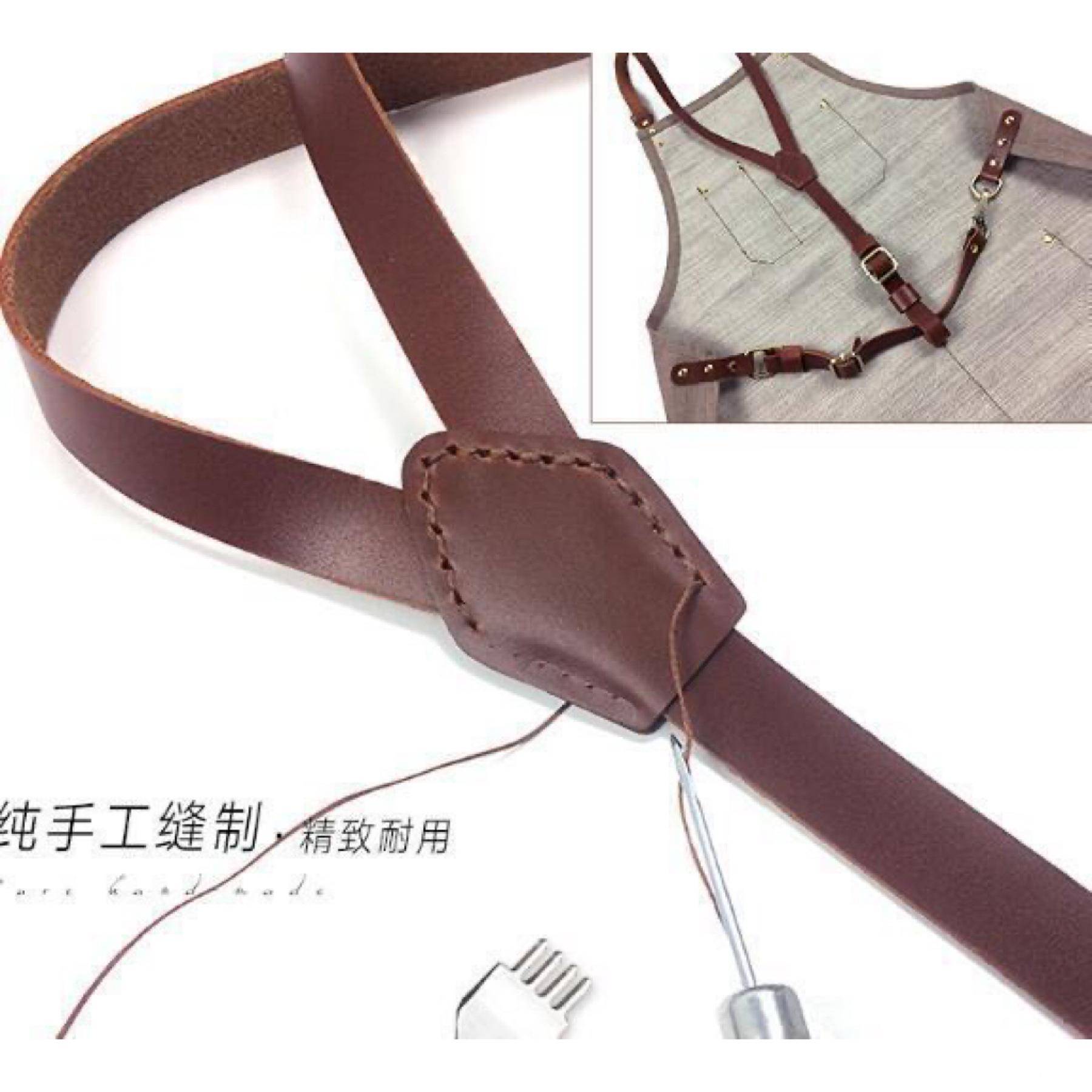 牛仔头皮背*7-20带款l男女裙工作围工作层鲜花艺造型设计师定制og