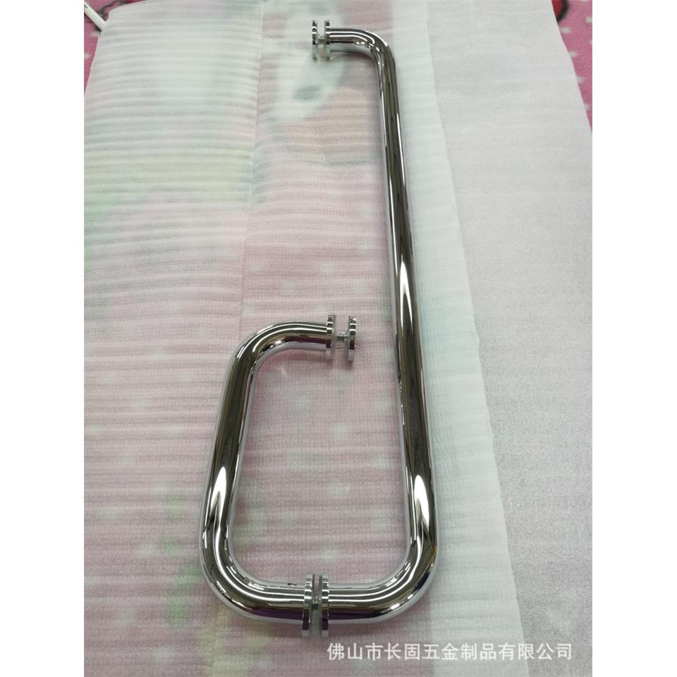 形全铜淋浴房门拉把手镀L扶手玻璃铬浴室门手玻QQD璃门配件