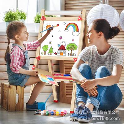 玩具小黑板儿童生黑板墙贴小支架式写字板画板擦画写LJ-22041学生