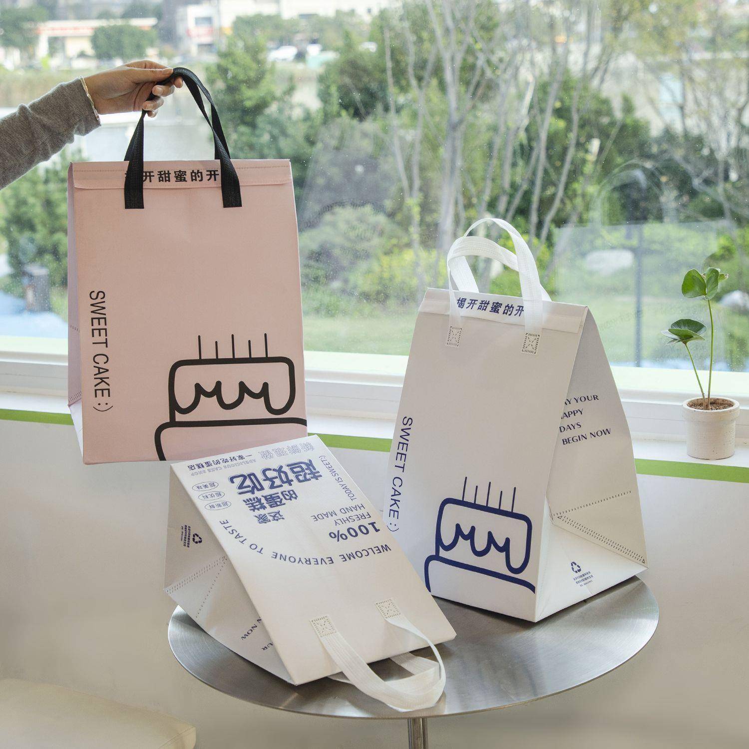 家蛋6糕保温袋商用加厚4//8寸厂供942多层直外卖烘焙专用保温打包